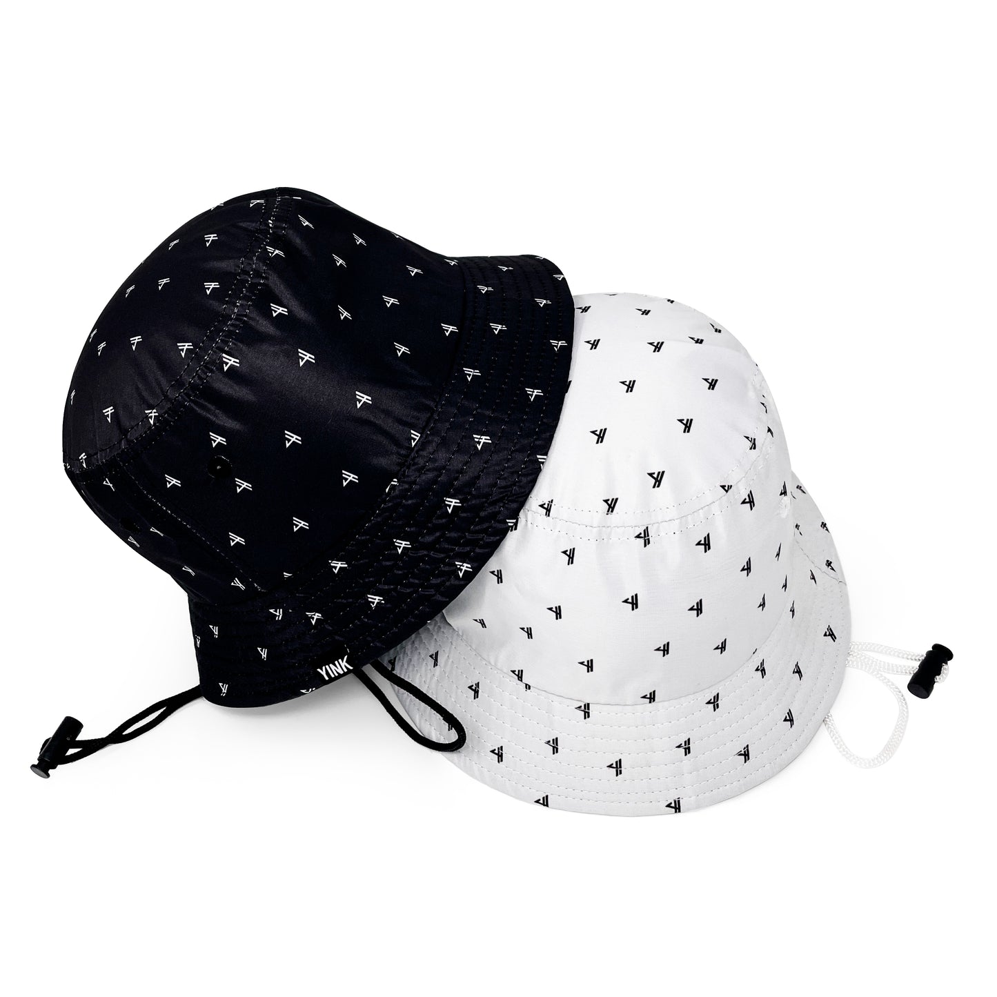 YINK NYLON BUCKET HATS: Logo Print