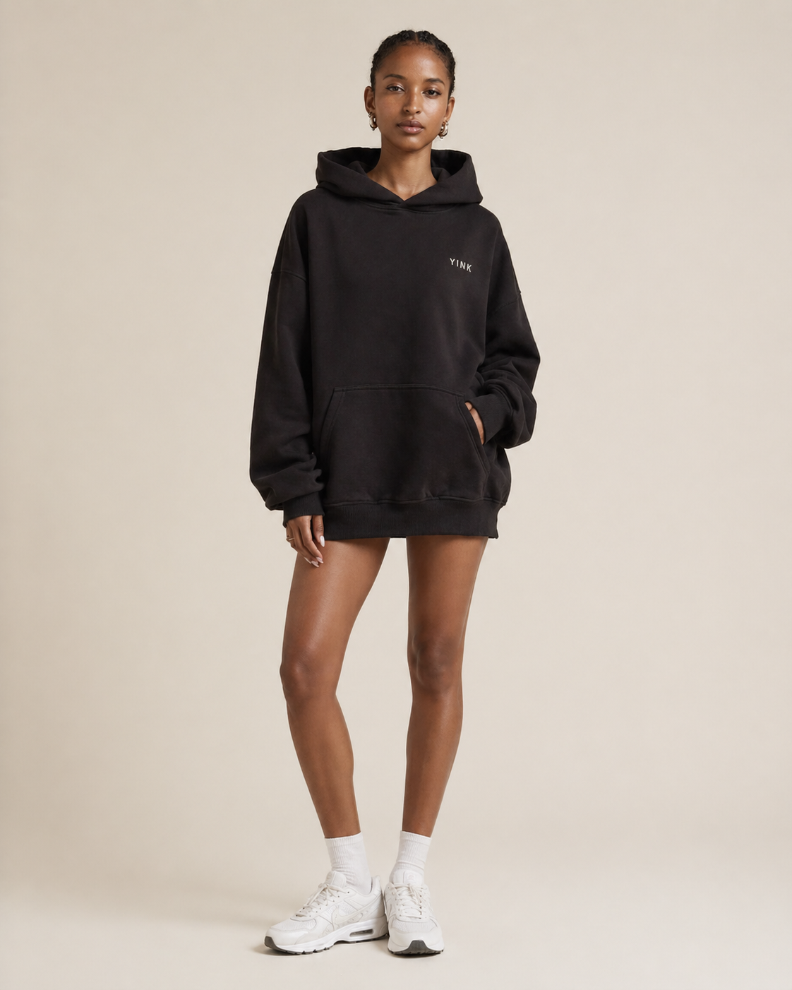 YINK™ ORIGINs COORDINATE luxury hoodie® BLACK