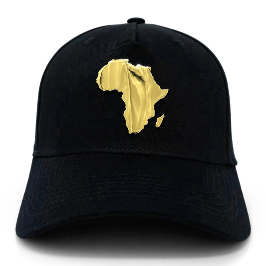 YINK CONTINENT GOLD BASEBALL HAT: Africa